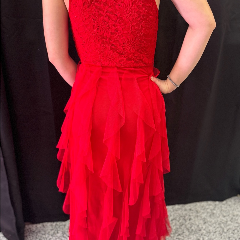 Beautiful Lace & Chiffon Prom Formal Dress Size S